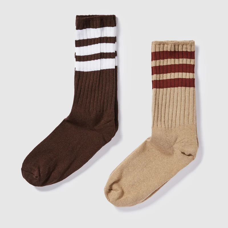 Calze adidas Originals 2 Pair Ribbed Crew