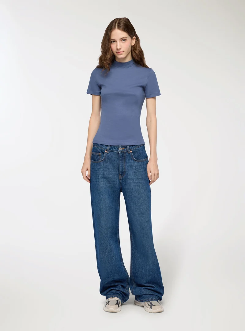 Pack 2 t-shirt lupetto a costine