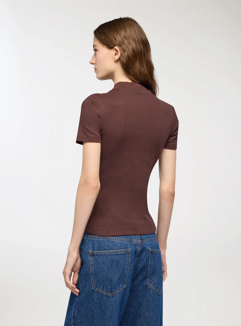 Pack 2 t-shirt lupetto a costine