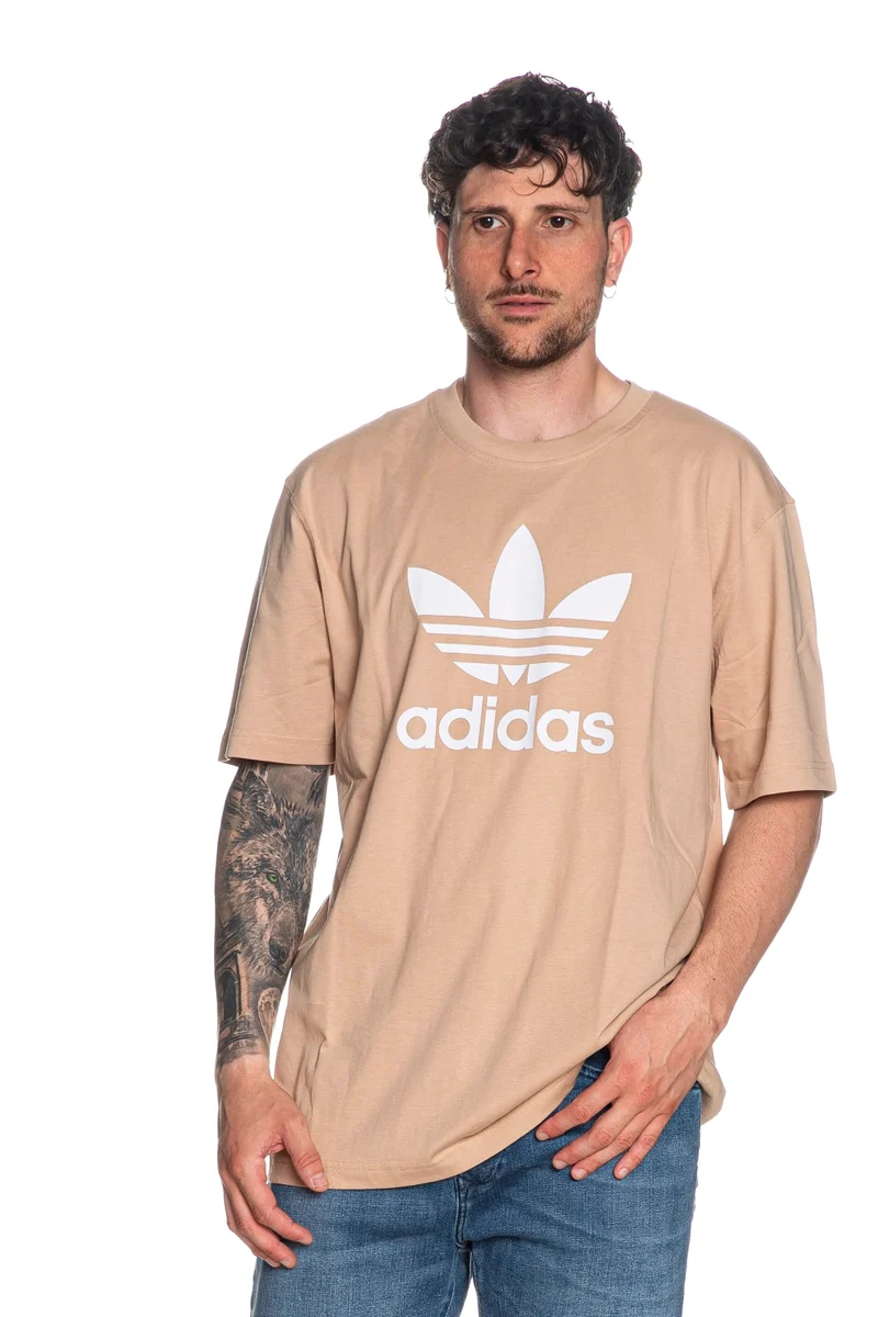 T Shirt Adidas Originals Trefoil Tee Da Uomo Sabbia