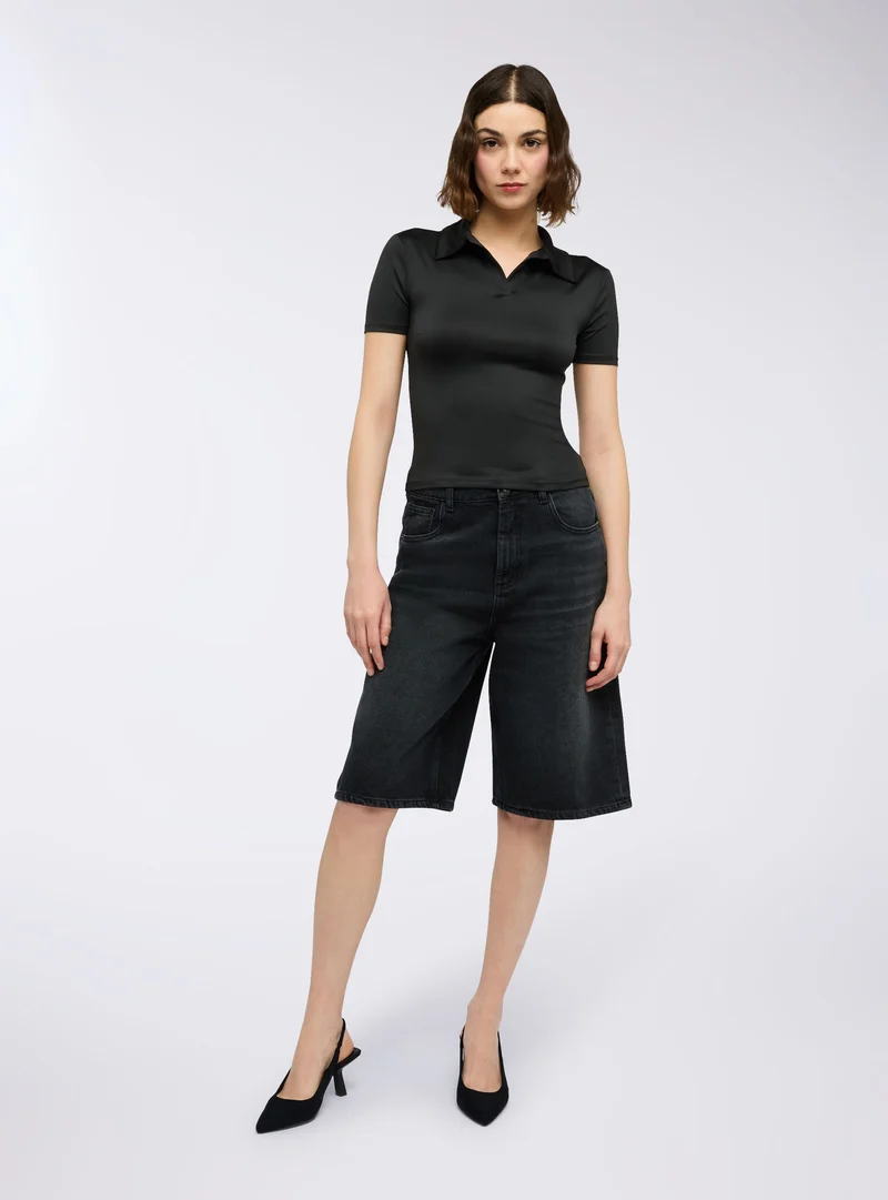 Polo slim fit a tinta unita