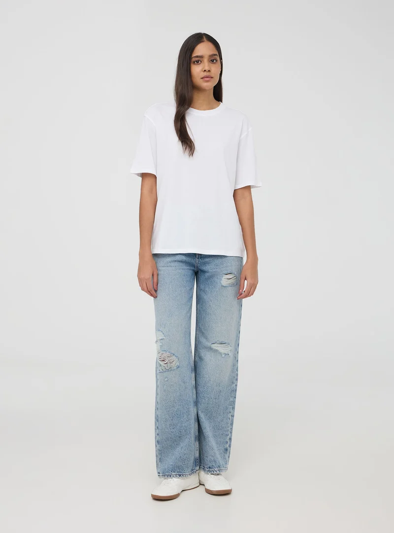 T-shirt oversize basic a tinta unita