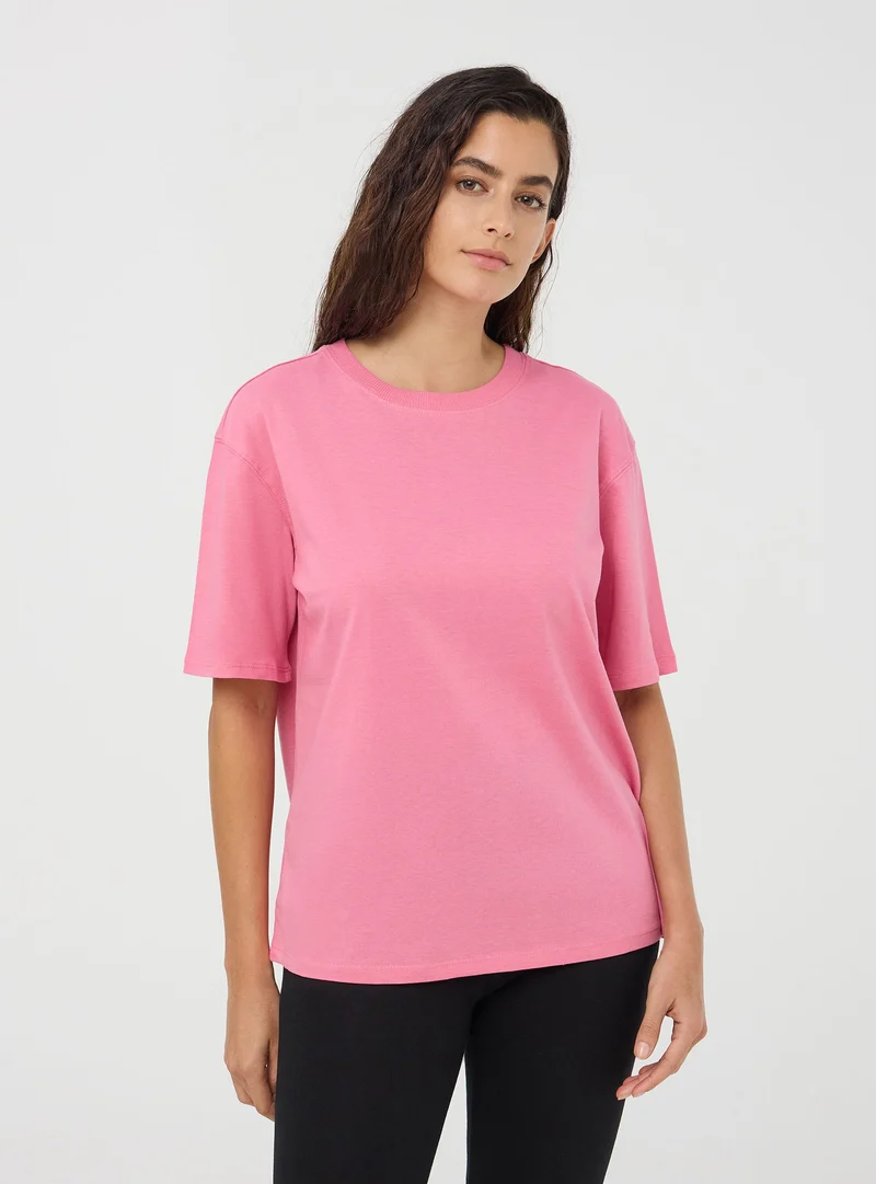 T-shirt oversize basic a tinta unita
