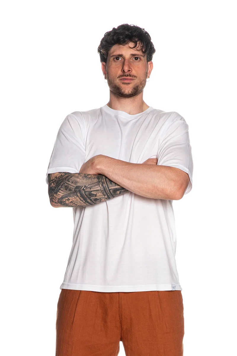 T Shirt Altatensione Cuf Da Uomo Bianca