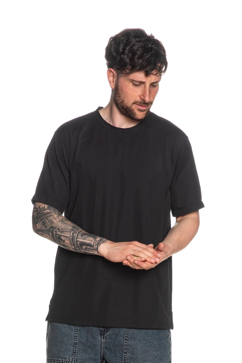 T Shirt Gianni Lupo Pqt Da Uomo Nera