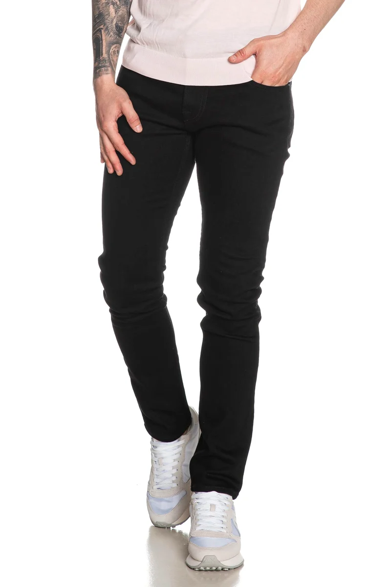 Jeans Guess Miami Da Uomo Denim Nero