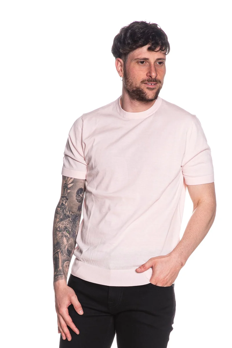 Maglia Diktat Ultrafine Ctt Ss Da Uomo Rosa Baby