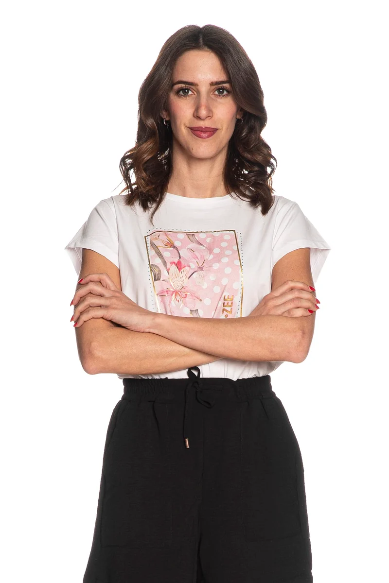 T Shirt Yes Zee Art Speaks Da Donna Bianca