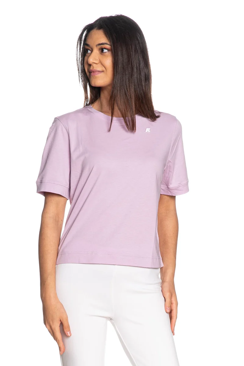 T Shirt K Way Selune Jersey Da Donna Lilla