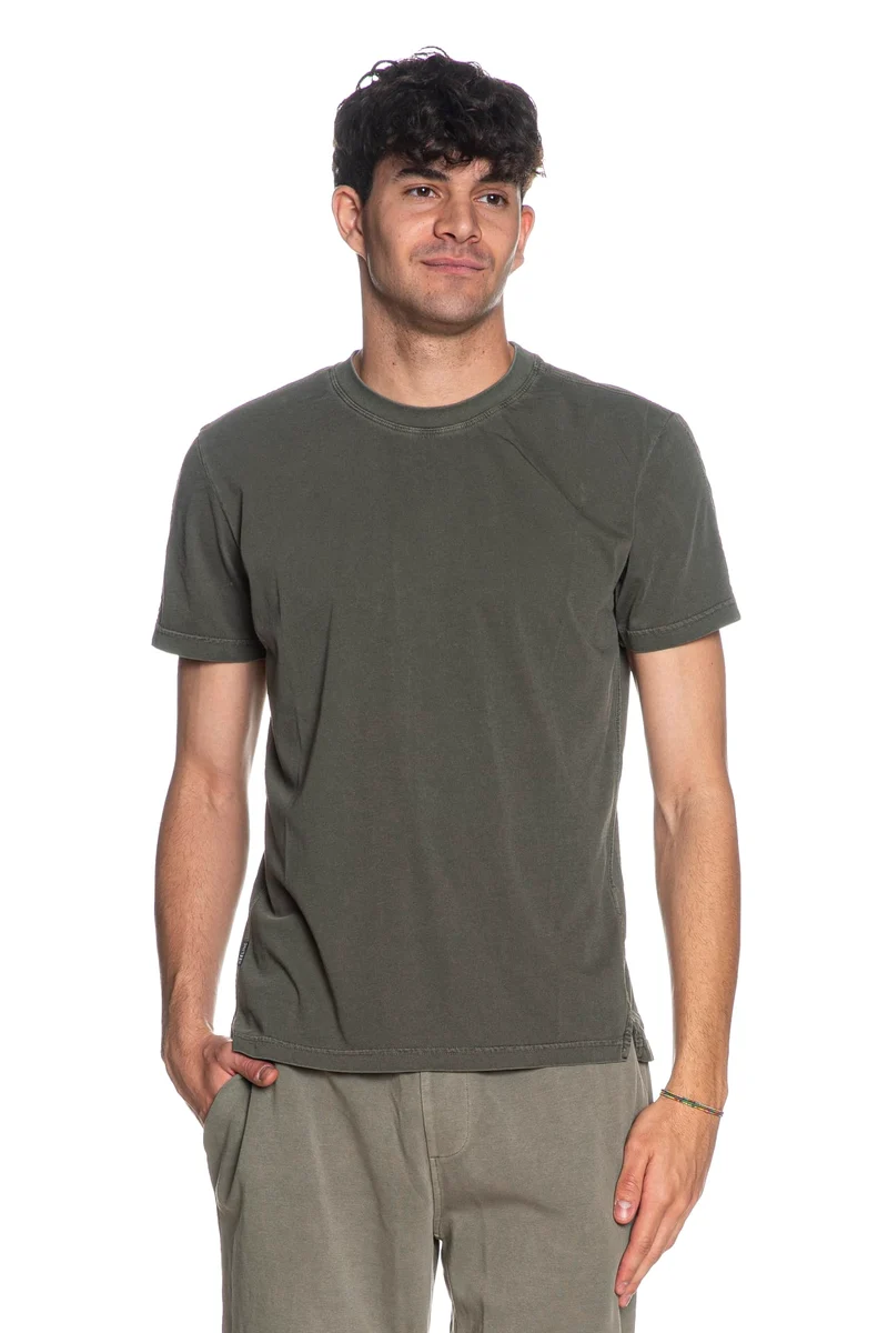T Shirt Keeling Siput Ss Tee Da Uomo Verde Militare Scuro