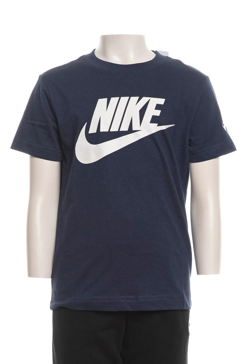 T Shirt Nike Futura Evergreen Da Bambino Blu Navy