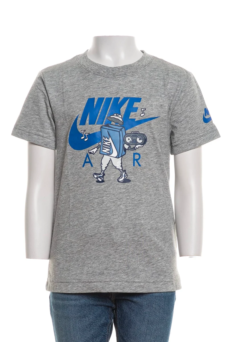 T Shirt Air Nike Da Bambino Grigio Melange Scuro
