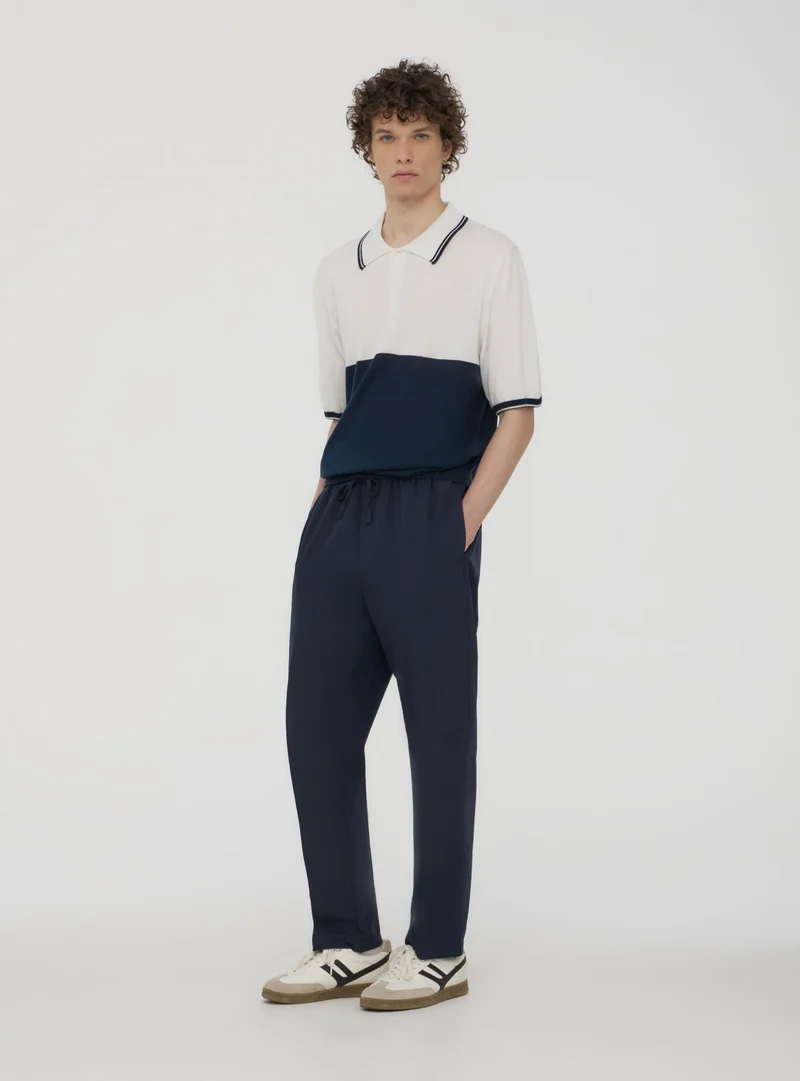T-shirt polo block color