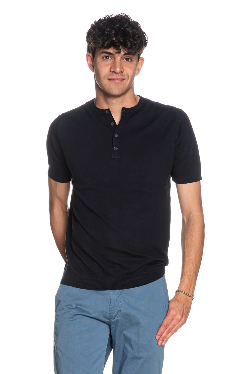 Maglia Essential Polo Crew Da Uomo Blu Marina