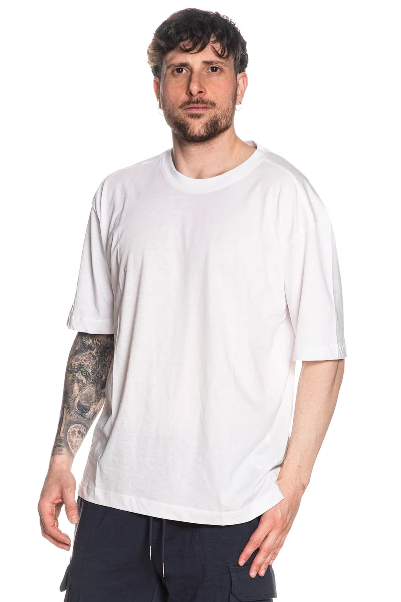 T Shirt Essential Ovr Ss Da Uomo Bianca