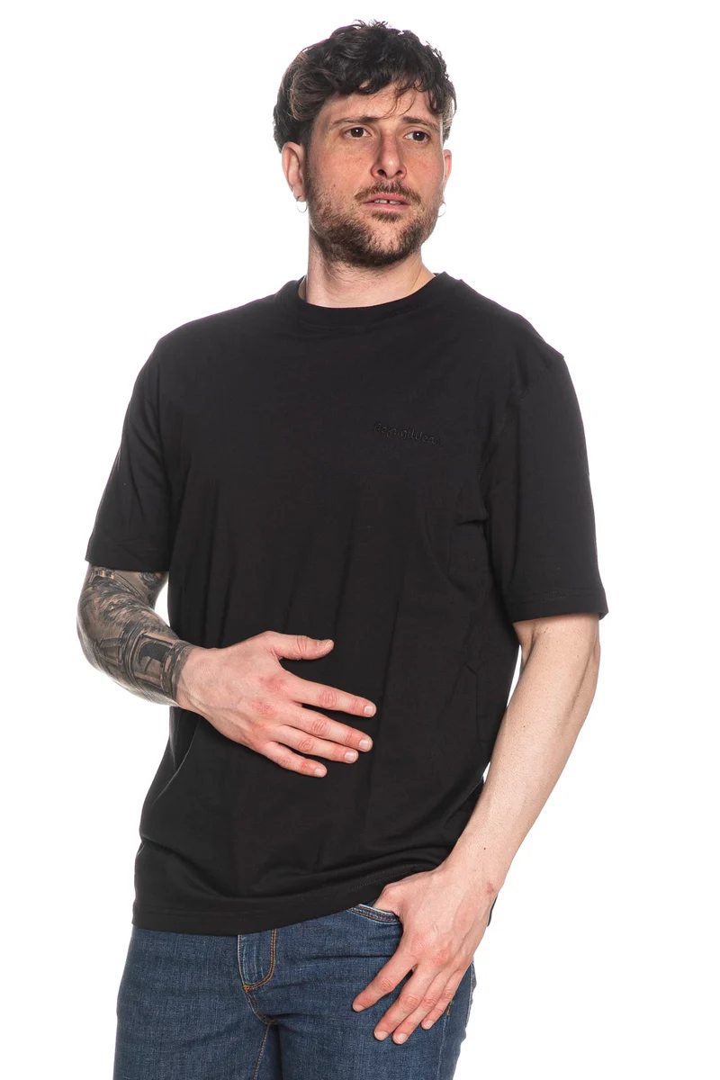 T Shirt Refrigiwear Halen Da Uomo Nero
