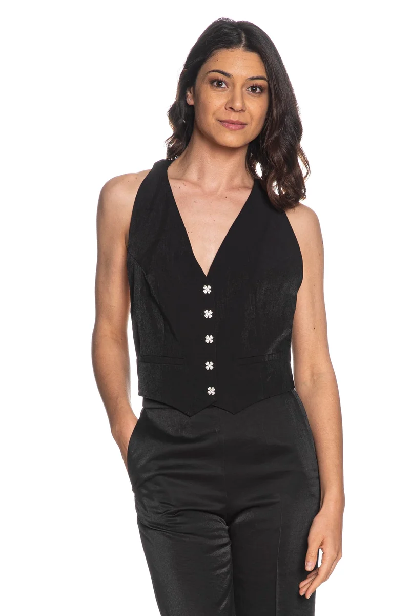 Top Morgan Cteo Da Donna Nero