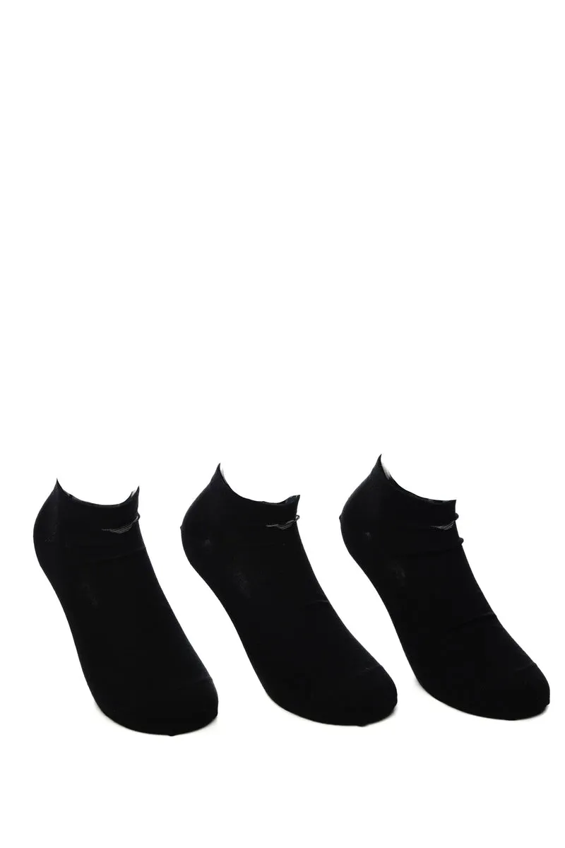 Calzino Corto Emporio Armani Socks Set 3 Pack Da Uomo Nero In Filato