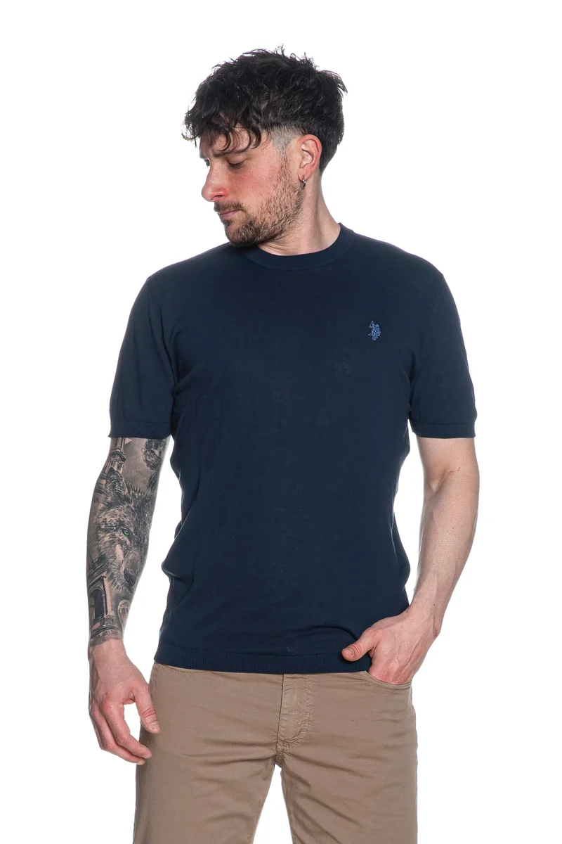 Maglia U.S. Polo Assn. Ike Da Uomo Blu Marina