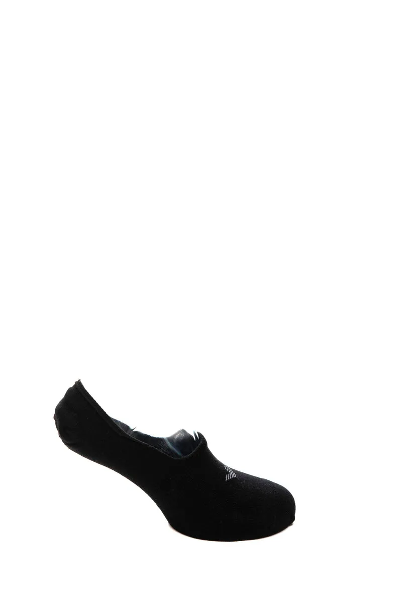 Calzino Emporio Armani Invisibile 3 Pack Set Da Uomo Nero In Filato