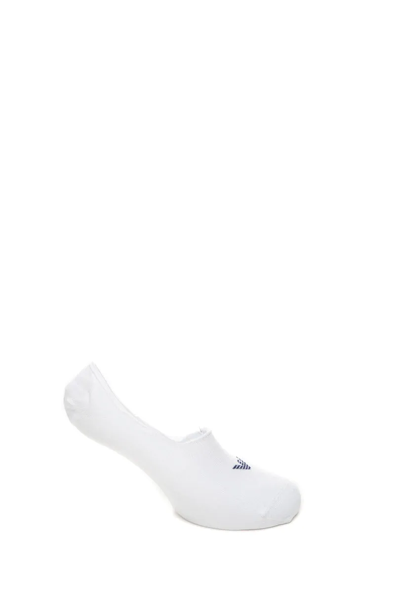 Calzino Emporio Armani Invisibile 3 Pack Set Da Uomo Bianco In Filato