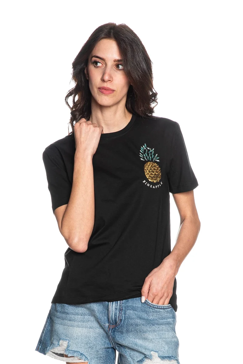T Shirt Only Kita Da Donna Nera