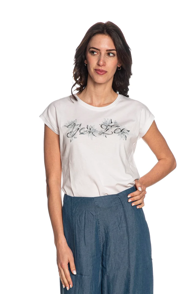 T Shirt Yes Zee Yz Signed C Da Donna Bianca