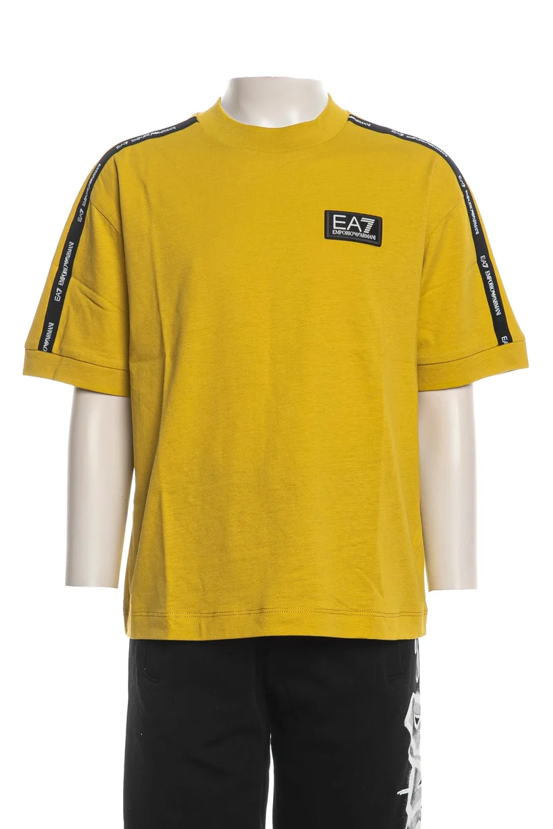 T Shirt Ea7 Train Series Boy Tp Da Bambino Senape