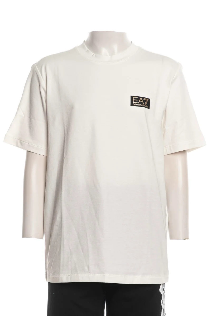 T Shirt Ea7 Gold Label Boy Tee Da Bambino Latte