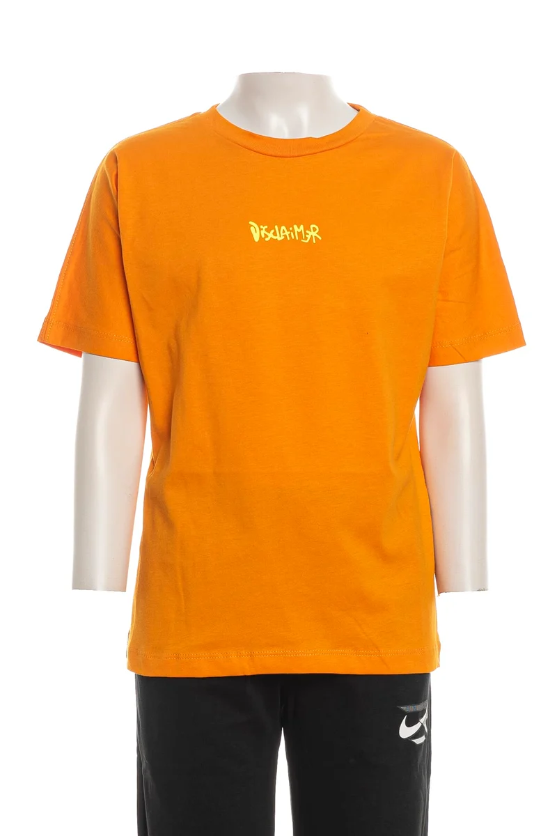 T-Shirt Disclaimer Back Neon Da Bambino Nera