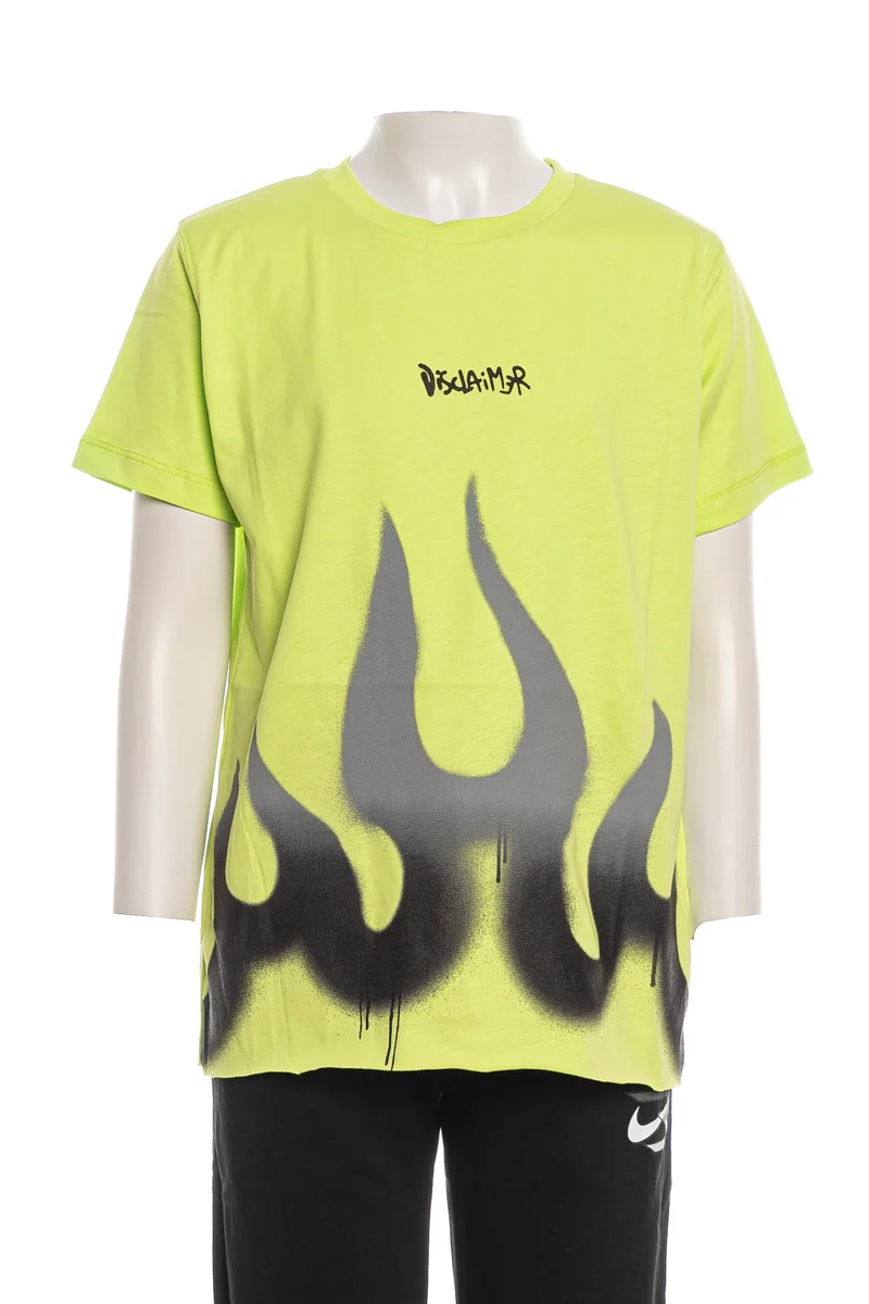 T-Shirt Disclaimer Neon Da Bambino Verde