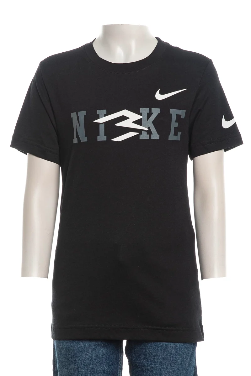 T Shirt Nike Wordmark Boys Da Bambino Nera