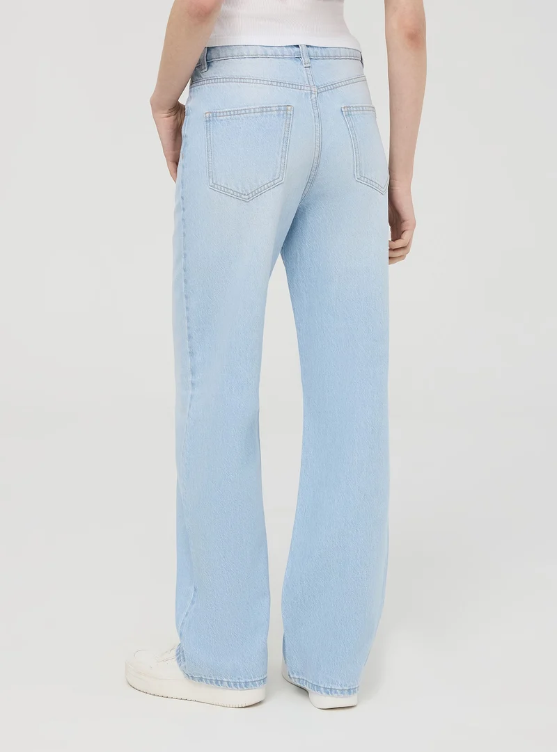 Jeans chiari wide leg