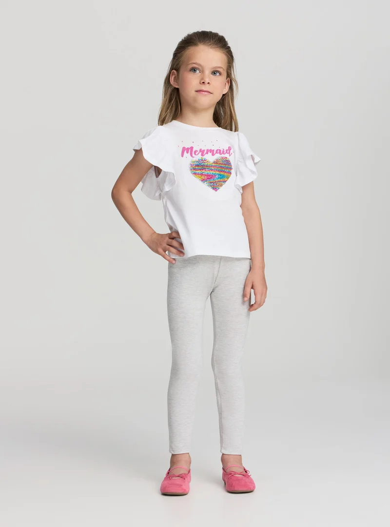 Leggings jersey stretch tinta unita