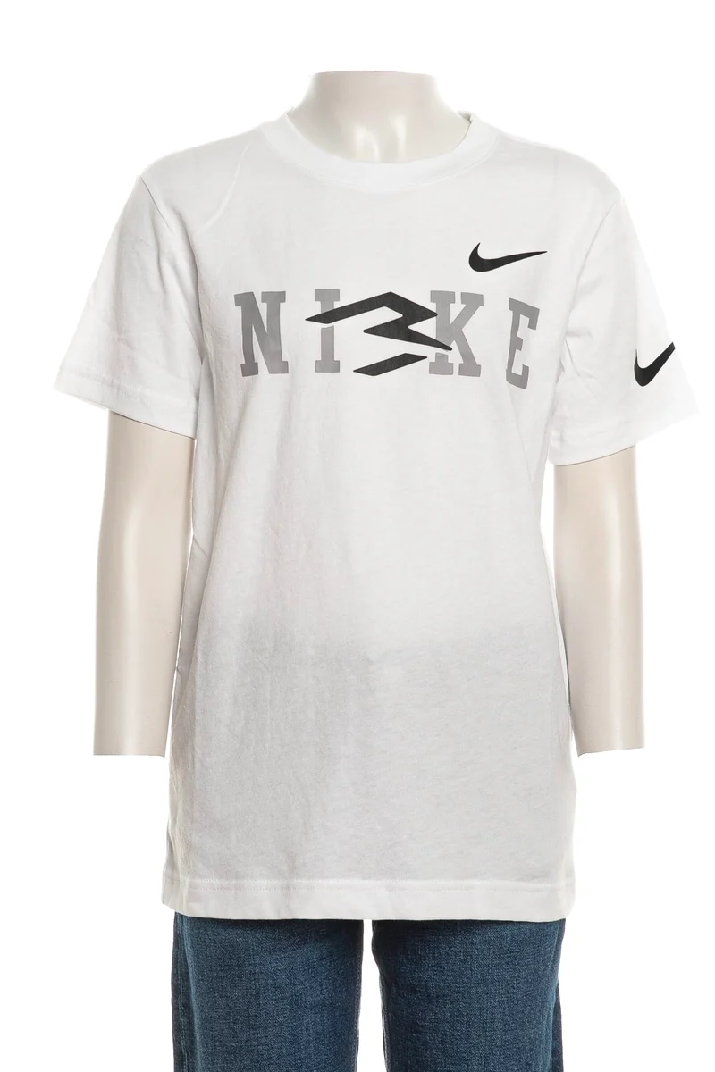 T Shirt Nike Wordmark Boys Da Bambino Bianca