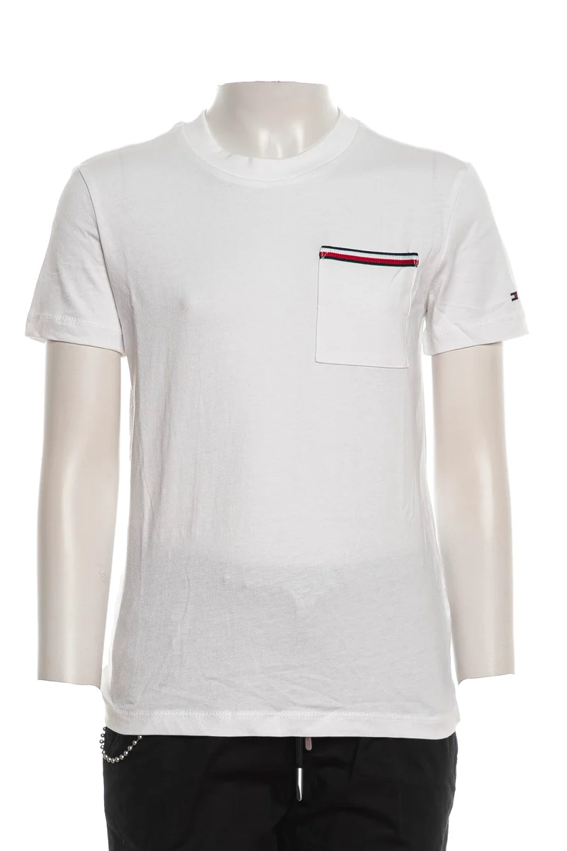 T Shirt Tommy Hilfiger Pocket Tee J Da Bambino Bianca