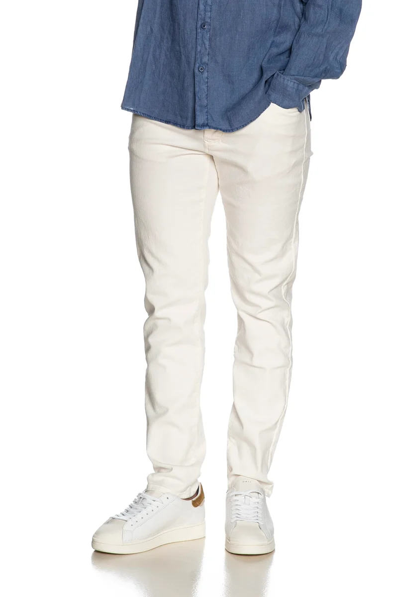 Jeans Siviglia Marotta Da Uomo Denim Latte