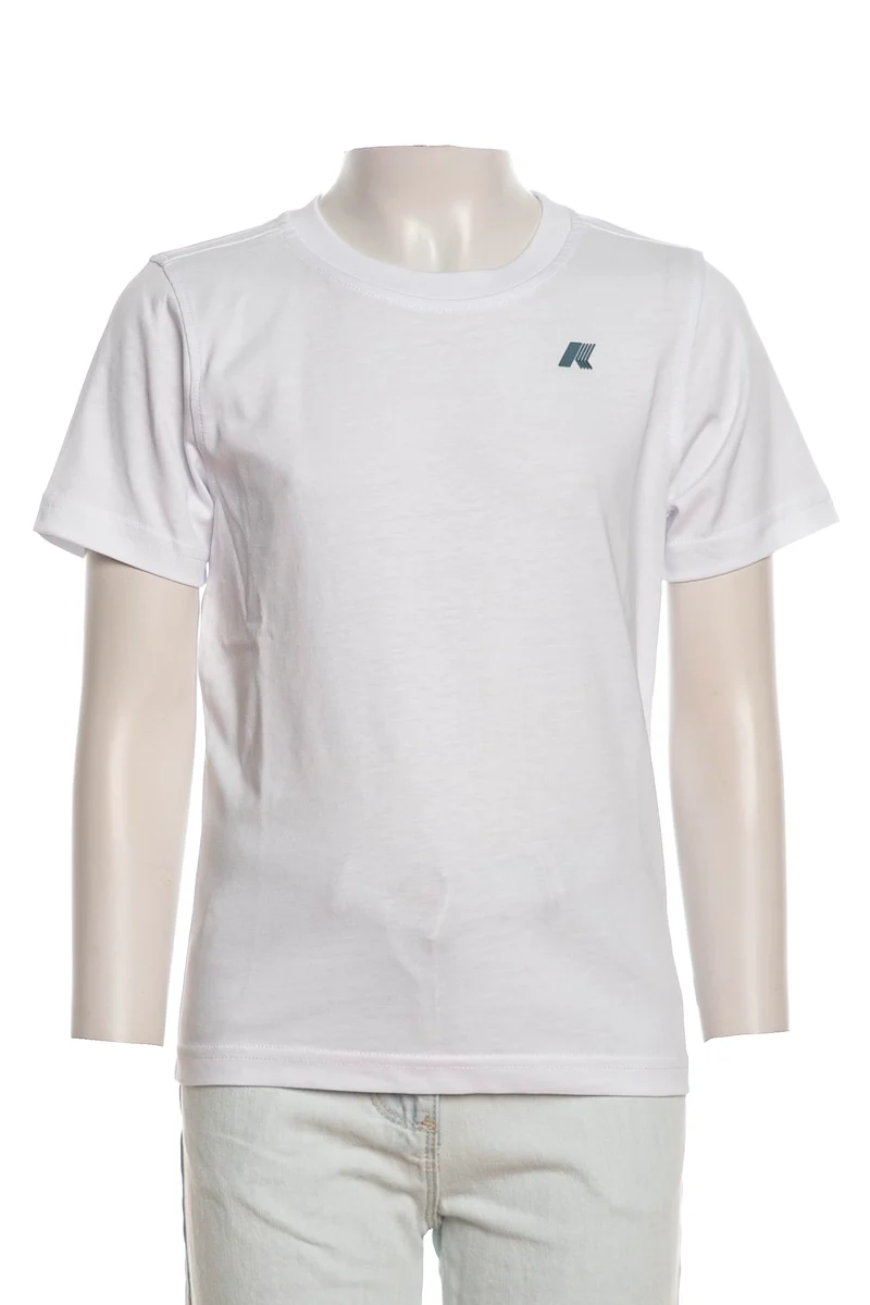 T Shirt K-Way P Odom Vertical Isobar Da Bambino Bianca