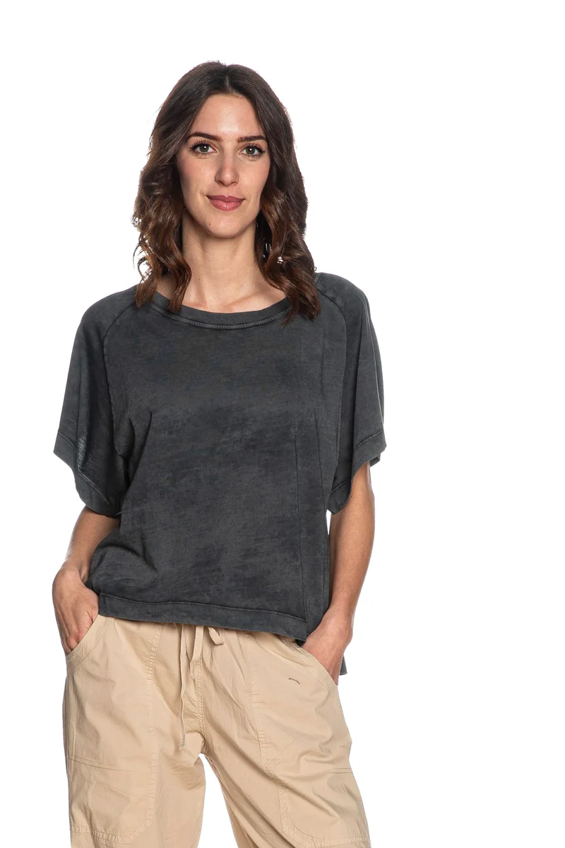 T Shirt Deha Blouse Da Donna Nero Antracite