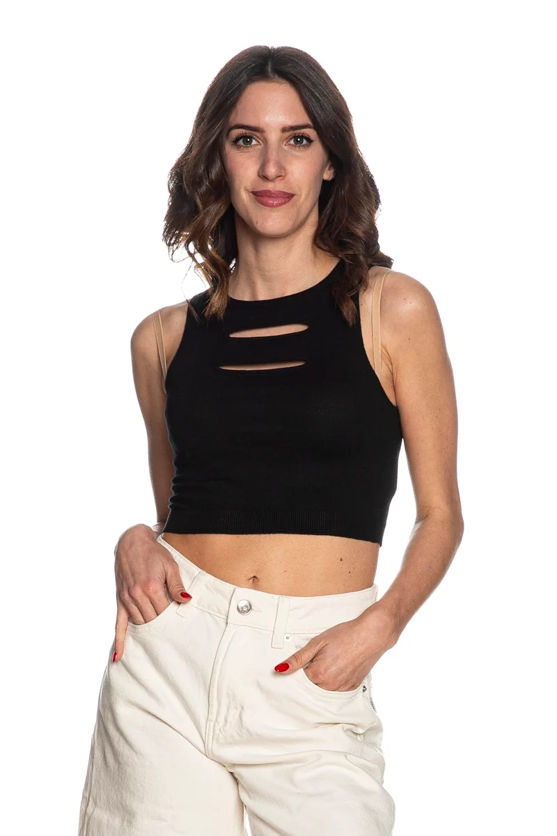 Top Tiffosi Draconian Da Donna Nero