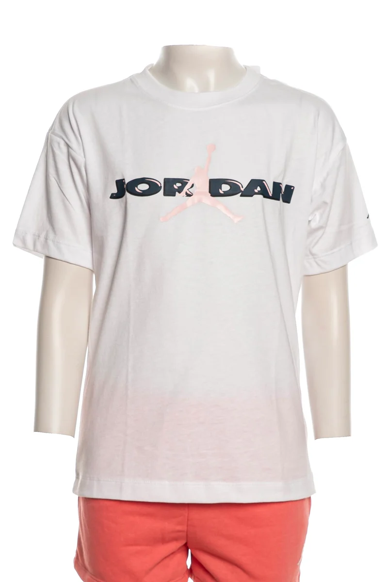 T Shirt Jordan Crafted Utility Ss Tee Da Bambina Bianca