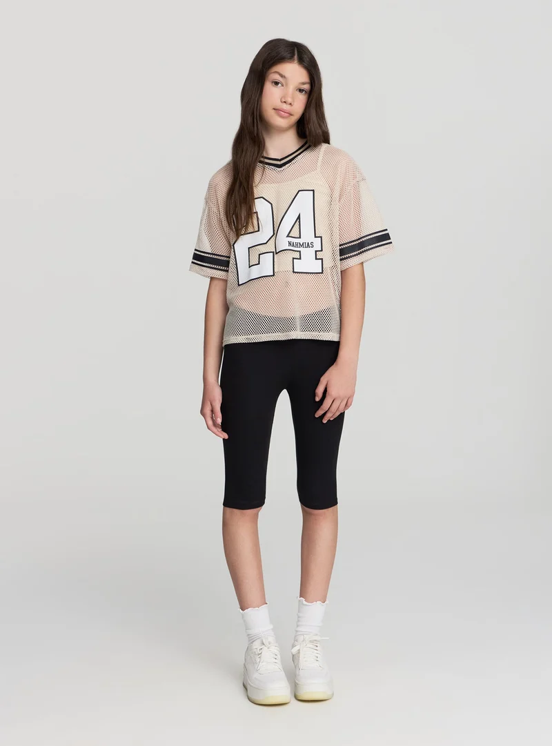 Leggings ciclista tinta unita