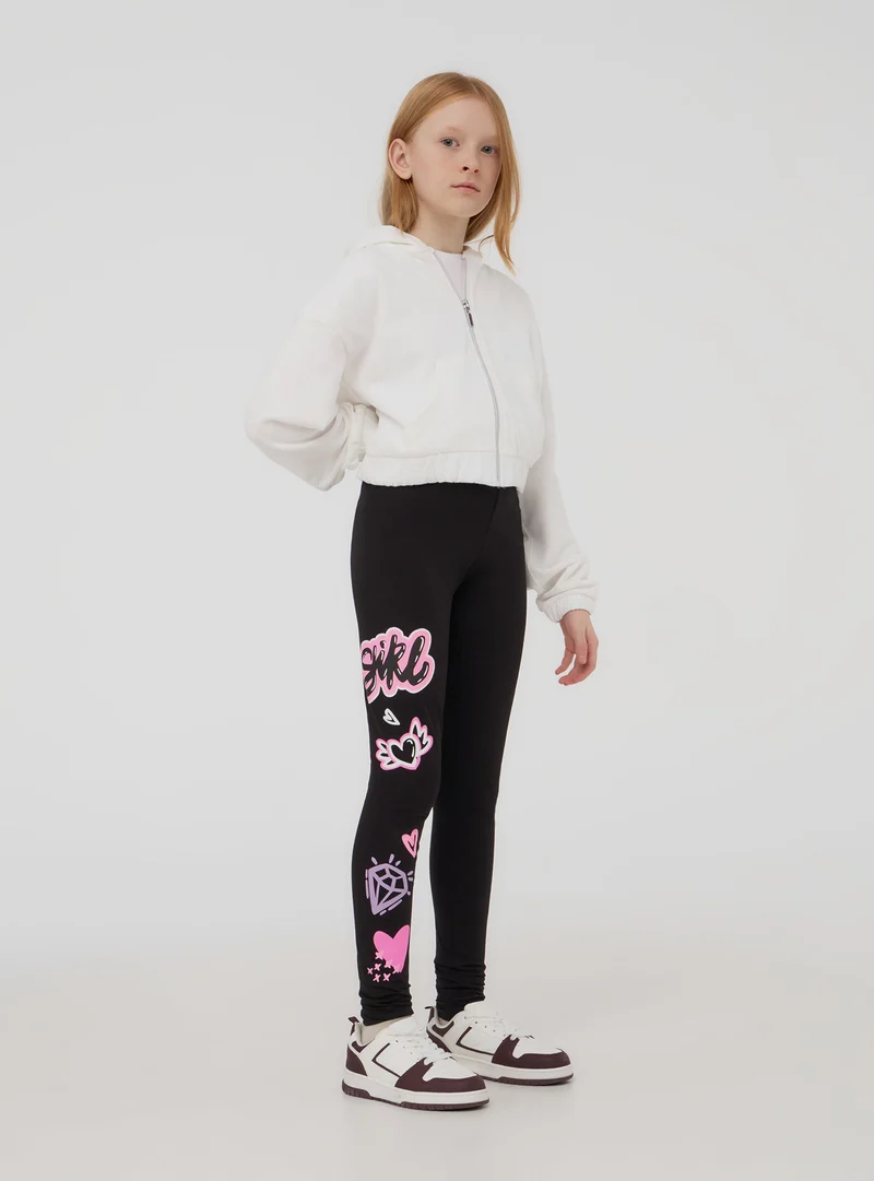 Leggings lunghi stampe stile graffiti