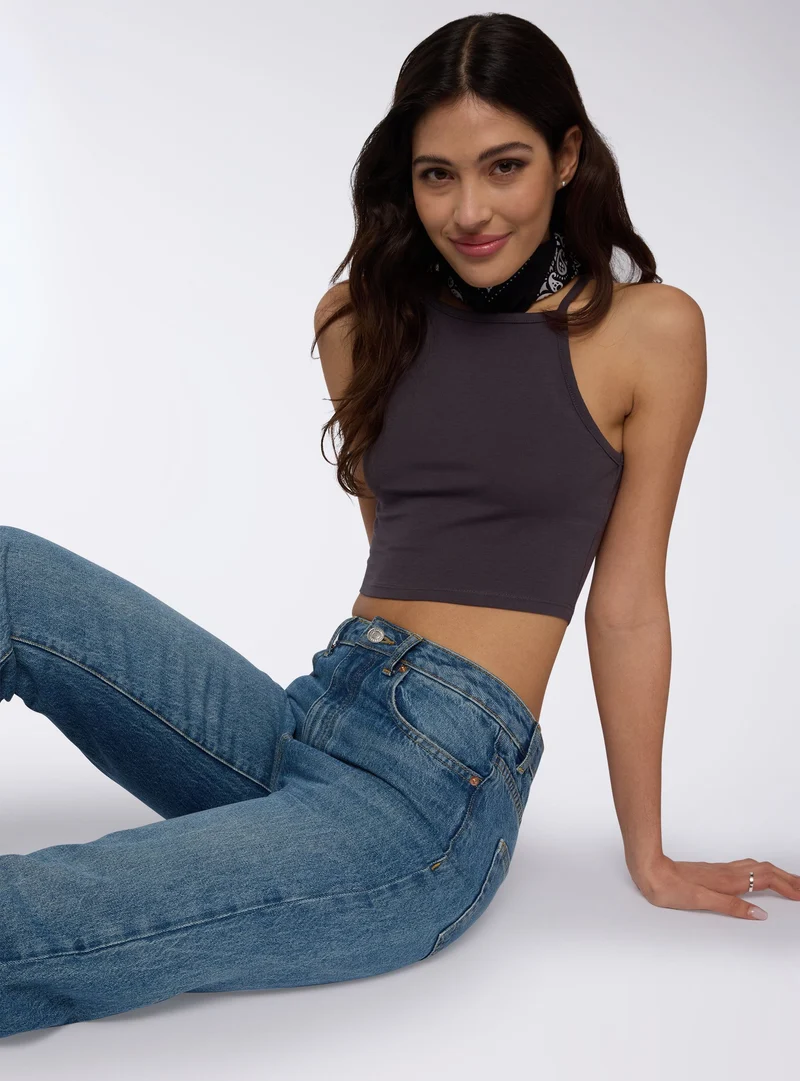 Jeans straight acid wash