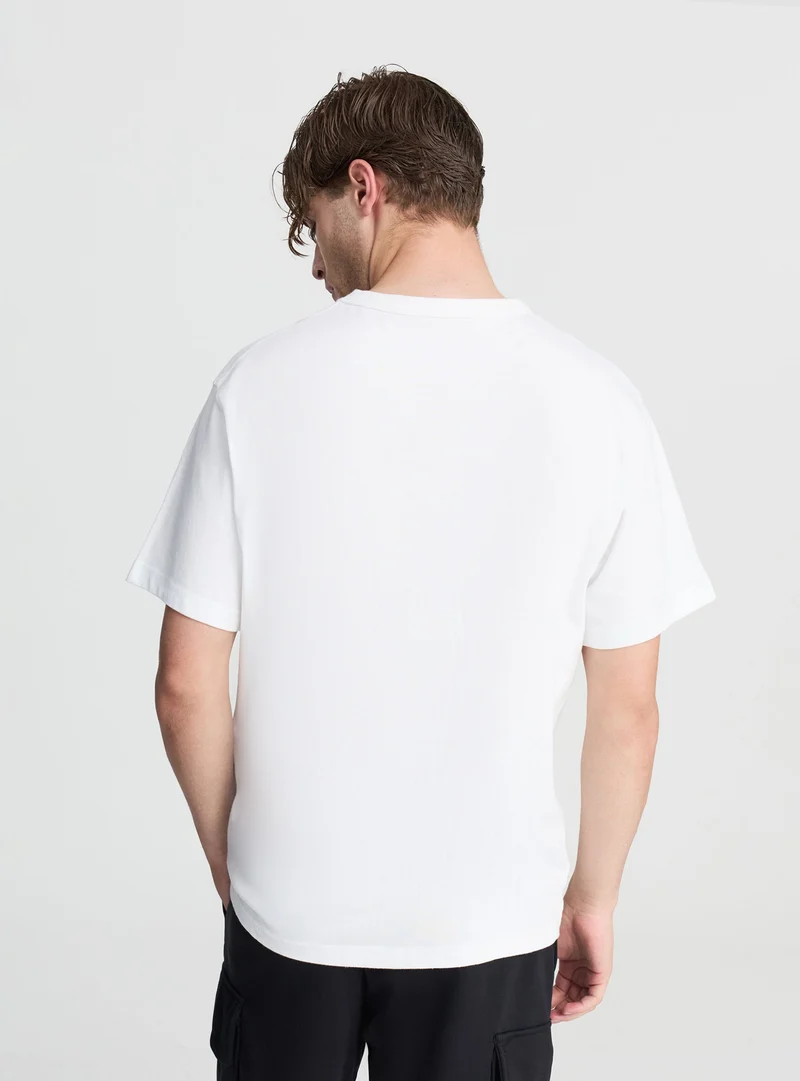T-shirt pesante tinta unita