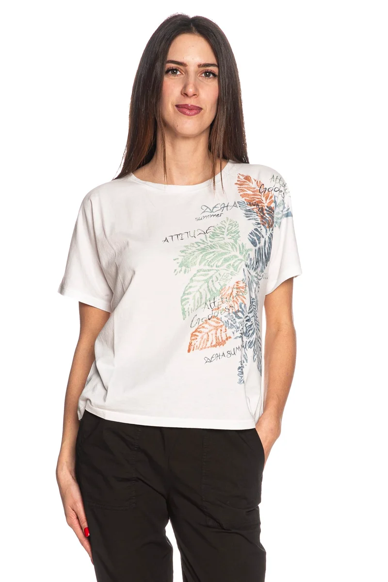 T Shirt Deha Summer Da Donna Bianca