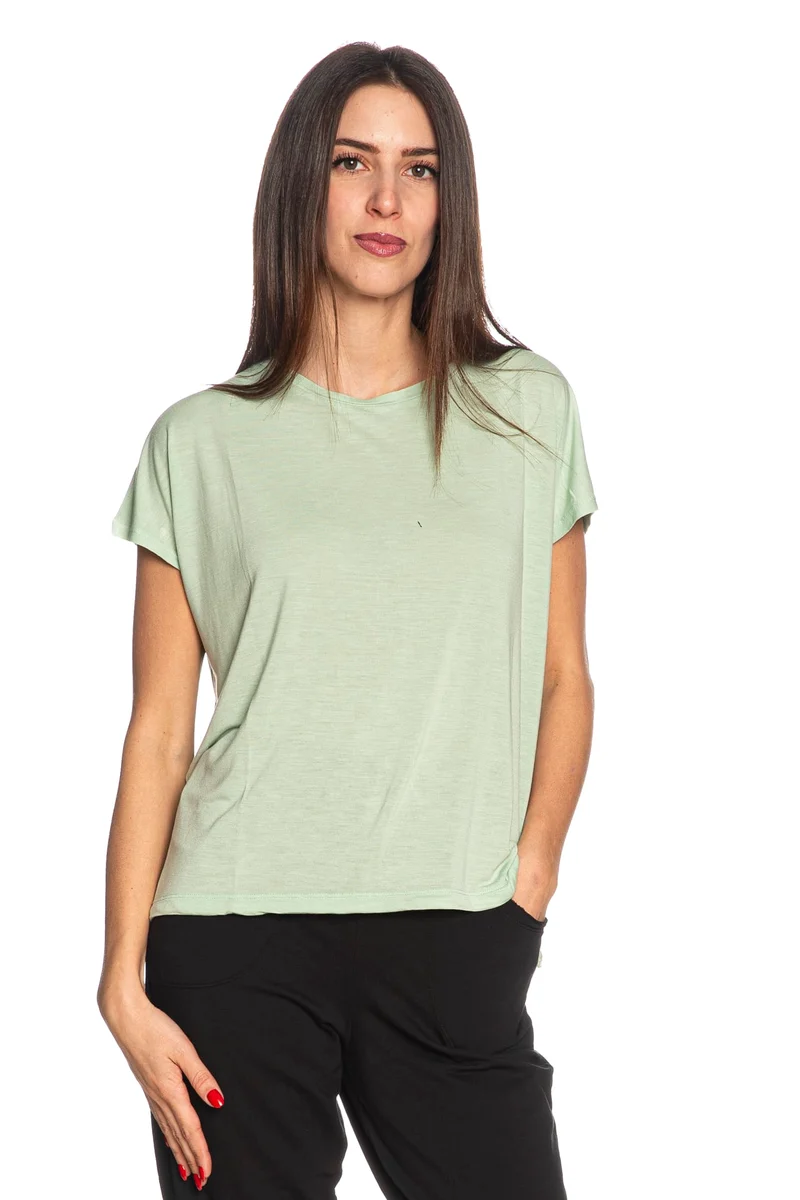 T Shirt Deha Torchon Da Donna Verde Acqua