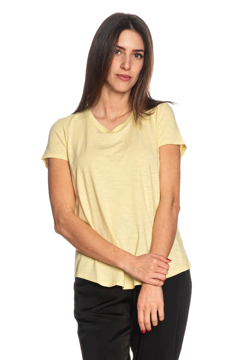 T Shirt Deha Round Da Donna Limone