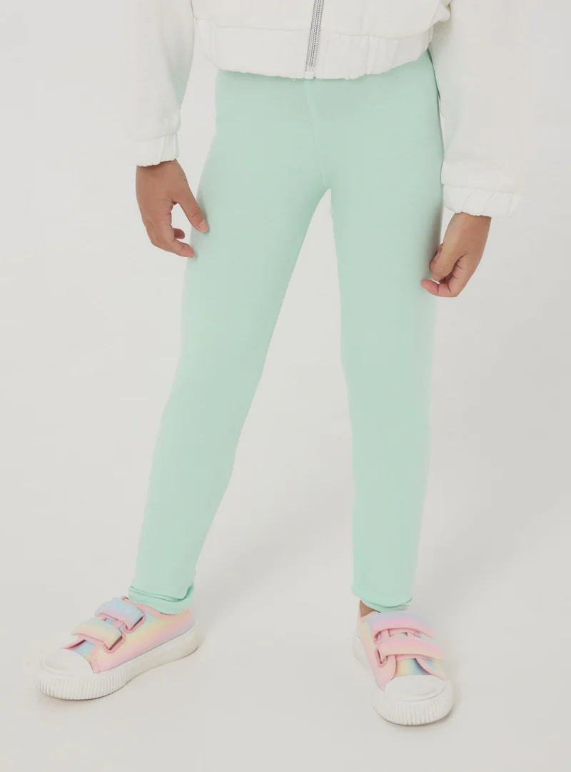 Leggings jersey stretch tinta unita
