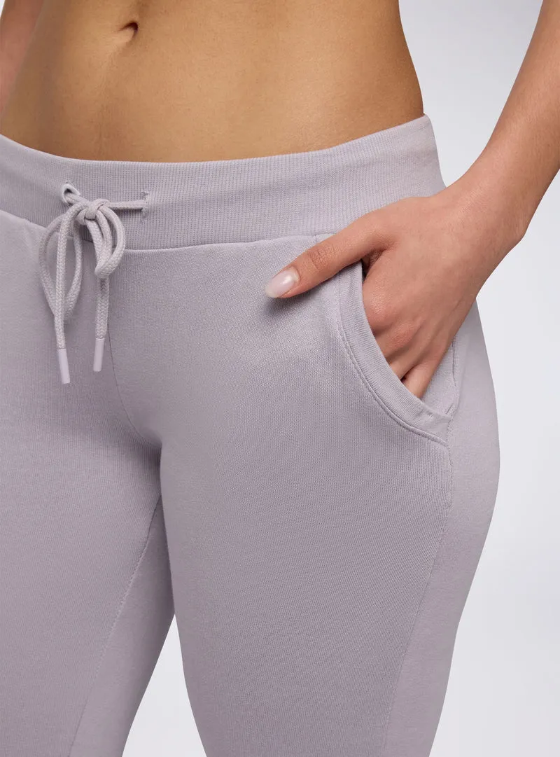 Pantaloni tuta leggeri con polsini e coulisse